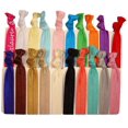 thumbnail image 1 of Lazos para el cabello Soportes para cola de caballo - Paquete de 20 ""Surtido sólido"" Sin arrugas Accesorios de peinado elásticos sin arrugas Bandas de cinta para soporte de cola de caballo - Por Ken, 1 of 3
