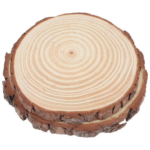 UPOUART 2pcs Outdoor Garden Wooden Stepping Stones Durable Logs for DIY Pathway and Lawn Edging Decor