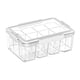 thumbnail image 5 of Caja de almacenamiento de cartas coleccionables, transparente, con tapa antipolvo, múltiples compartimentos, separadores, estuche ligero para cartas d, 5 of 9