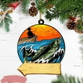 thumbnail image 2 of UYUH Fish Shape Design Christmas Ornaments, 2D Hanging Decor for Christmas Tree and Car Rearview Mirror, Mini Fun Themed Holiday Party Decorations, 2 of 4