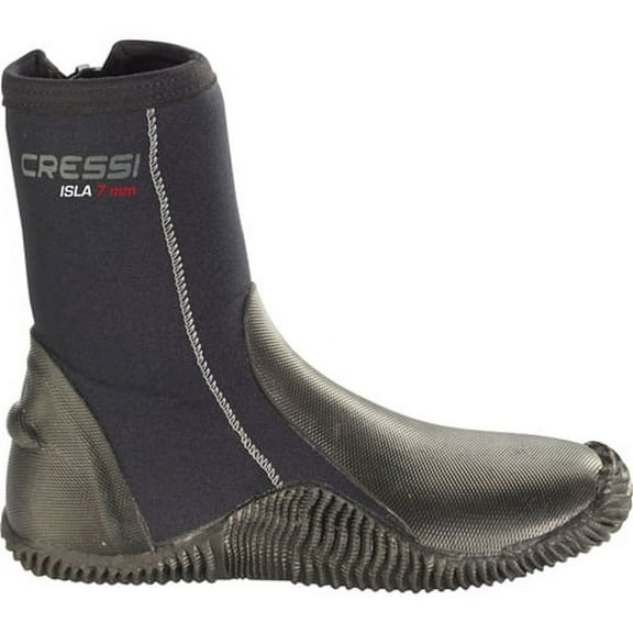 Cressi Isla with Soles 7mm Boots (Black, Mens 8 / Womens 10)