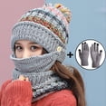 thumbnail image 3 of Vorkoi Women's Plush Lined Hat, Scarf & Glove Set, Multi-Color, 4-Piece, 3 of 8