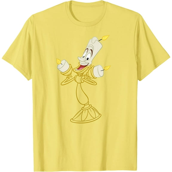 Beauty and the Beast Lumiere DTG Print Unisex T-Shirt
