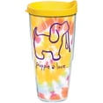 thumbnail image 1 of Tervis Made in USA Double Walled Puppie Love Insulated Tumbler Cup Keeps Drinks Cold & Hot, 24oz, Tie Dye Puppy, 1 of 8