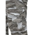 thumbnail image 4 of X RAY Men's Cargo Pants Straight Fit Deep Pockets Pant for Travel Outdoor Hiking Construction Work, White Camo, 32W x 32L, 4 of 8