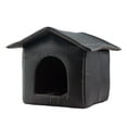 thumbnail image 1 of Billuyoard Casa para gatos Agradable para la piel e hipoalergénica A prueba de rasguños y resistente a desgarros para la comodidad del gato Suministros para perros negro Largo: 45*43*40cm, 1 of 6