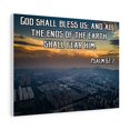 thumbnail image 6 of Bible Verse Canvas God Shall Bless Us Psalm 67:7 Christian Home Décor Wall Art Scripture Ready to Hang Faith Print, 6 of 7