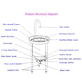 thumbnail image 2 of PreAsion Rice Washer Bean Wheat Washer Hydraulic Pressure Type Stainless Steel, 2 of 8