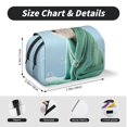 thumbnail image 5 of Rateoe Dog Wrapped in Towel Pattern Double Clamshell Pen Case, Storage Organizer with Two Zipper Compartments– Holds Up to 50 Pencils & Pens, 5 of 7