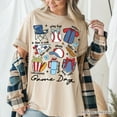 thumbnail image 5 of Game Day Baseball T-Shirt, Retro White and Natural Stadium Tee for Sports Fans, 5 of 8