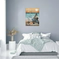 thumbnail image 2 of Inspirational Coastal Beach Canvas Wall Art Ocean Sunset Zen Stones Wall Decor Life Quotes Pictures Painting Prints Framed Artwork Decor for Bedroom Bathroom Living Room 12"x16", 2 of 6