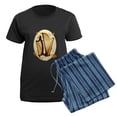 thumbnail image 5 of CafePress - Harp Love Women's Dark Pajamas - Women's Short Sleeve Print T-Shirt and Pants Dark Cotton Pajama Set, 5 of 7
