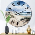 thumbnail image 1 of Designart "Dune Dreams Beach Photo I" Nautical & Beach Oversized Wall Clock, 1 of 6