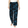 thumbnail image 2 of Goofa Spacecraft Printed Soft Pajama Pants for Women, Wide Leg Comfy Casual Lounge Yoga Pants-Medium, 2 of 9