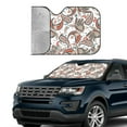 thumbnail image 4 of Bingfone Paisley Floral Car Windshield Sun Shade Protector Keep Your Vehicle Cool Sun Shield Visor Cover Foldable for Car Truck SUV-Medium, 4 of 8