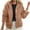 Khaki, variant on GigrtiJin Winter Jackets for Women Solid Color Fleece Hooded Coat Fuzzy Warm Solid Color Hoodies with Pocket