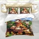 thumbnail image 5 of Donkey Kong Country Conjunto de sábanas temático, trío de piezas, cómodo y amigable con la piel, diseño único, regalo de decoración para el hogar para familiares, amigos y fans,140cm *210cm, 5 of 6