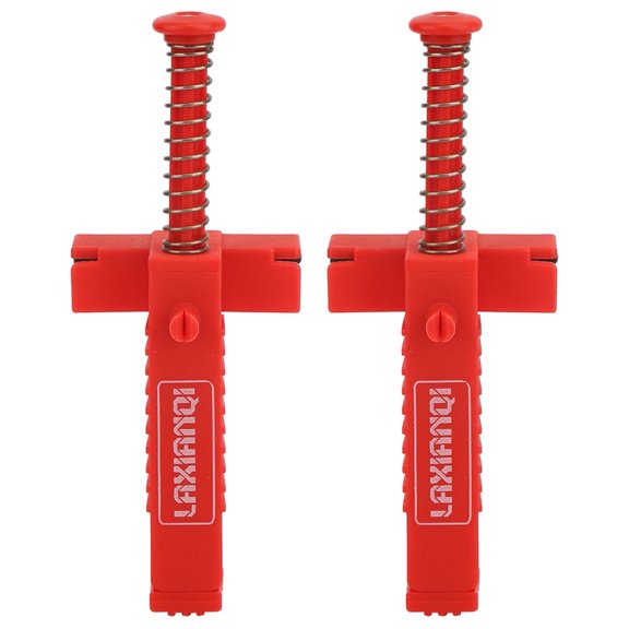 2PCS Brick Line Clips – Red Bricklaying Tools for Leveling & Measuring, Masonry Line Puller for Brickwork, Construction & Plumbing