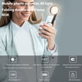 thumbnail image 3 of Light Mini Magnetic Makeup Mirror Light Video Photography Soft LED Light Phone Fill Light Live Beauty Light 180 Rotation Fit for 16/15/14/13/12 Series, 3 of 7