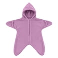 thumbnail image 4 of Baby Starfish Onesie Hooded Fleece Nursery Swaddling Blankets Fall Winter Soft Baby Clothes Cute Baby Star Suit Newborn Fleece, 4 of 4