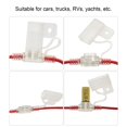 thumbnail image 3 of Speravity Portafusibles 10A y cable fusible reinicio automático 28V/32V 12AWG impermeable a prueba de polvo transparente para coche automóvil yate RV Vehículos, repuestos y accesorios Mis Numero 3 Speravity VI009440-03, 3 of 6