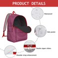 thumbnail image 3 of Geometric Mandala Design School Backpack, Ethnic Boho Pattern Daypack for Women with Traditional Tribal Style Print, 3 of 4