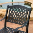 thumbnail image 4 of Naples Black Sand Cast Aluminum Outdoor Chairs (Set of 2), 4 of 5