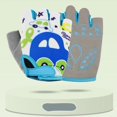 thumbnail image 5 of Guantes de ciclismo para niños, transpirables, antideslizantes, para deportes al aire libre, resistentes al viento, medio dedo, novedad de 2024, 5 of 5