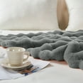 thumbnail image 7 of Home Soft Things Bubble Textured Faux Fur Throw Blanket, Cozy & Reversible, 50x60", Grey, 7 of 7