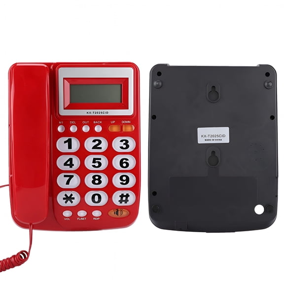 GJX Desktop Corded Landline Telephone with Caller ID Display and Speakerphone for Home Office