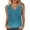 A54 Blue, variant on Mifsaly Cotton Tank Tops Women V-Neck Sleeveless Top Floral Print Slim Fit Fashion Blouse Breathable Lightweight Trendy Boho Clothes XL
