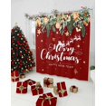 thumbnail image 5 of Red Christmas Shower Curtain, Xmas Botanical Ball Bell Waterproof Fabric Shower Curtains with 12 Hooks, Bathroom Curtain Set for Bathroom Accessories Decor, 72 x 72 Inches, 5 of 9