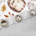 thumbnail image 4 of Feelyou Cute Jungle Hedgehog Black Out Curtains, Rustic Leaves Plant Botanical Curtains Pack of 2 (42x63 Each), Kawaii Animal Bedroom Curtains, Black Out Curtains Decor, 4 of 6
