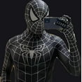 thumbnail image 1 of Disfraz de Spiderman negro Remy para hombre de Halloween, disfraz de Venom Symbiote Remy, traje Zentai para adulto, 1 of 5