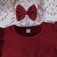 thumbnail image 6 of RMGVDSD Toddler Girls Dresses Cute Short Sleeve Floral Dress With Bow Puff Sleeves A-Line Sundress Casual Holiday Birthday Easter Outfit 6-9 Months, 6 of 8