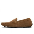 thumbnail image 3 of Big Size Men's Casual Loafers Slip On Leather Shoes Lightweight Driving Shoes Moccasins Classic Penny Loafer Flats Boat Shoes, 3 of 10