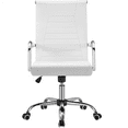 thumbnail image 6 of Yaheetech Modern Faux Leather Office Chair,White, 6 of 7