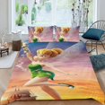 thumbnail image 2 of Tinkerbell Tinker Bell Conjunto de sábanas temático, trío de piezas, cómodo y amigable con la piel, diseño único, regalo de decoración para el hogar para familiares, amigos y fans,173cm *218cm, 2 of 6
