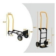 thumbnail image 3 of Hi-GARDEN,1-YEAR-WARRANTY,58.5"x19.5"x7.08",330 LBS,Hand Truck Dual Purpose 2 Wheel Dolly Cart and 4 Wheel Push Cart with Swivel Wheels Heavy Duty Platform Cart for Moving/Warehouse/Garden/Grocery, 3 of 9