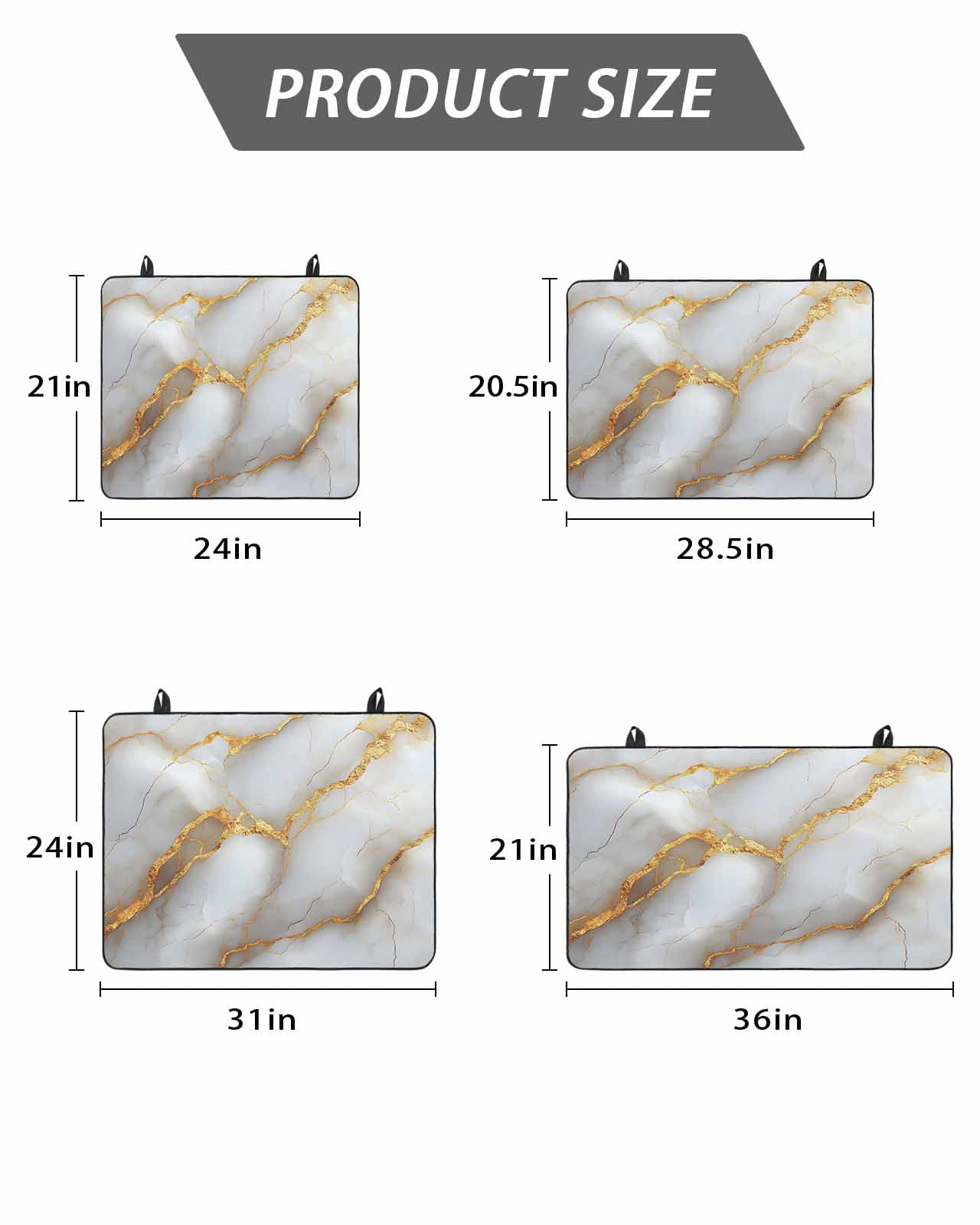Stove Top Covers for Electric Stove, Marble Grey Glass Stovetop Cover Protector, Gold Texture Modern Crack Scenery Induction Cooktop Protector Oven Mat for Kitchen Countertop 24"x21"