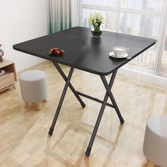 AOJA Folding Tables, Foldable Dining Table Square Solid MDF 4 Persons for Home office Study Computer Desk Home Improvement