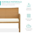 thumbnail image 4 of Best Choice Products 4-Piece Outdoor Wicker Patio Conversation Furniture Set w/ Table, Cushions - Natural/Ivory, 4 of 8