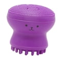 thumbnail image 4 of Belleza Linda de de silicona suave pa maquillaje nte acné puntos negros fresco regalo acné - Púrpura Sunnimix cepillo de limpieza facial de silicona, 4 of 6