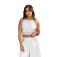 thumbnail image 2 of Pantalón palazzo Carina J&B color blanco para mujer, 2 of 2