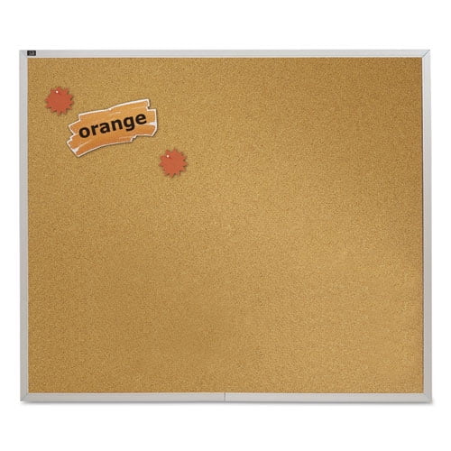 Buy Quartet Natural Cork Bulletin Board 4 x 4 Aluminum Frame Cork