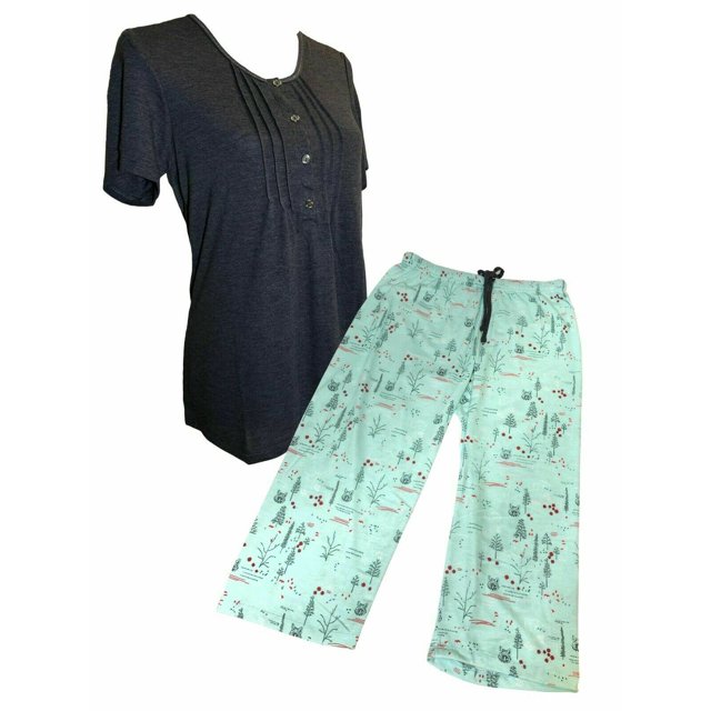 Claudel Confort Femmes Ensemble de Pyjama 2 Pcs Wise as a Fox Vêtements de Nuit Vêtements de Détente, S