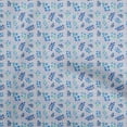 thumbnail image 1 of oneOone Cotton Poplin Medium Blue Fabric Autumn Dress Material Fabric Print Fabric By The Yard 42 Inch Wide, 1 of 4