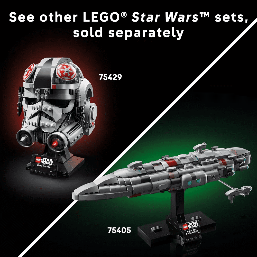 LEGO Star Wars: The Empire Strikes Back AT-AT Driver Helmet Building Set for Adults 75429