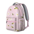 thumbnail image 2 of Adorable Bees Design Backpack for School - Large Capacity Waterproof College Bookbag with Padded Shoulder Straps, Laptop Compartment & Organizer for Students Teens Adults, 2 of 6