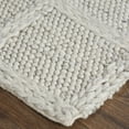 thumbnail image 3 of Feizy Berkeley Transitional Solid, Ivory/Gray, 2' x 3' Accent Rug Eco Friendly Water Resistant Stain Resistant Casual Geometric Design Carpet for Living Dining Bed Room, 3 of 7